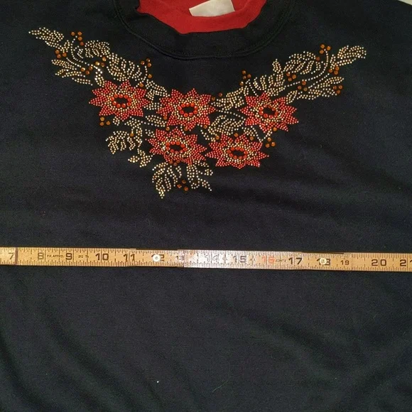 Top Stitch by Morning Sun Women's Size 2XL Christmas Holiday Design Sweat Shirt - Picture 5 of 10